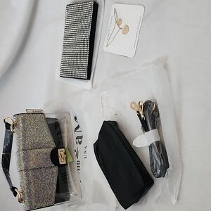 Hello 3am and Amber Sceats Rhinestone Bag Set